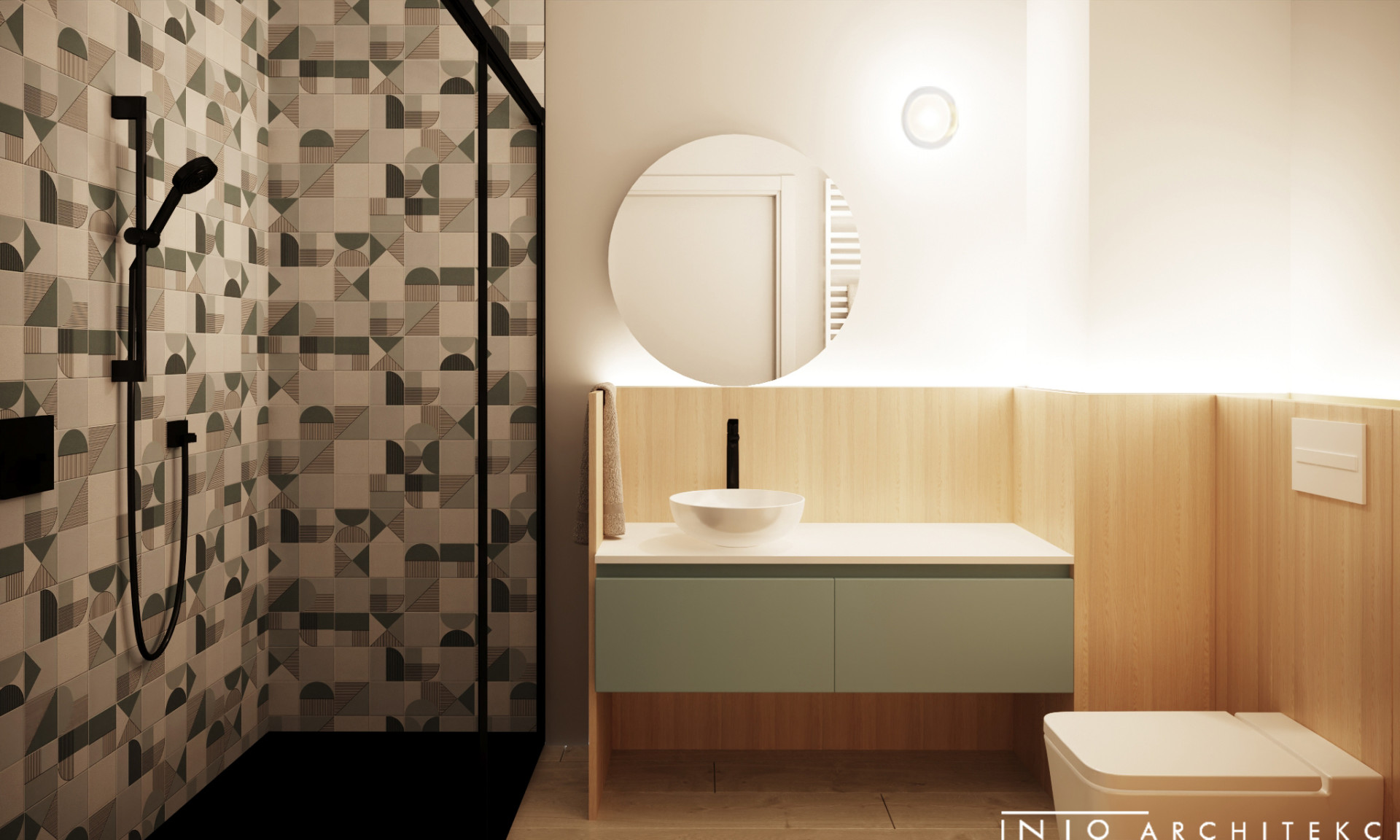 Projekt wnętrz mieszkania inwestycyjnego w Poznaniu – 50 m²