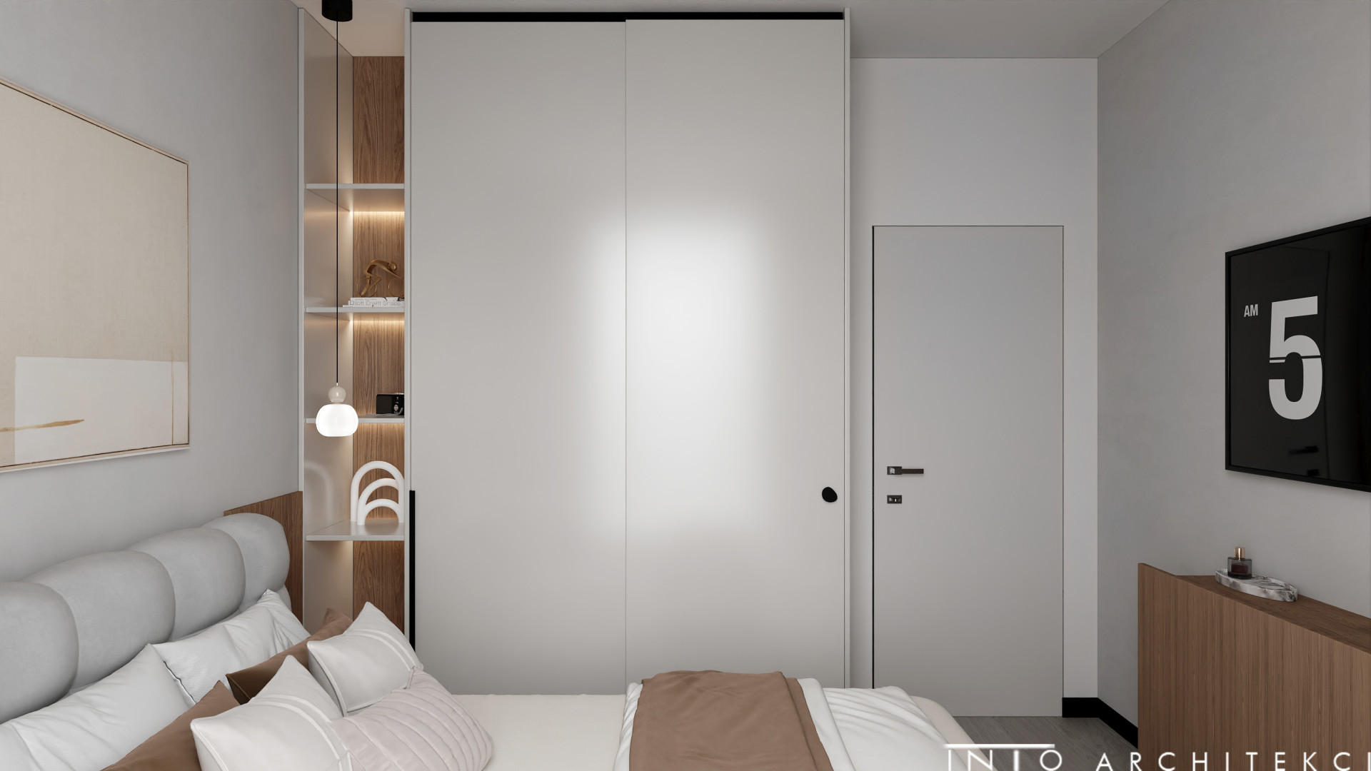 Projekt wnętrz mieszkania inwestycyjnego w Poznaniu – 35 m²