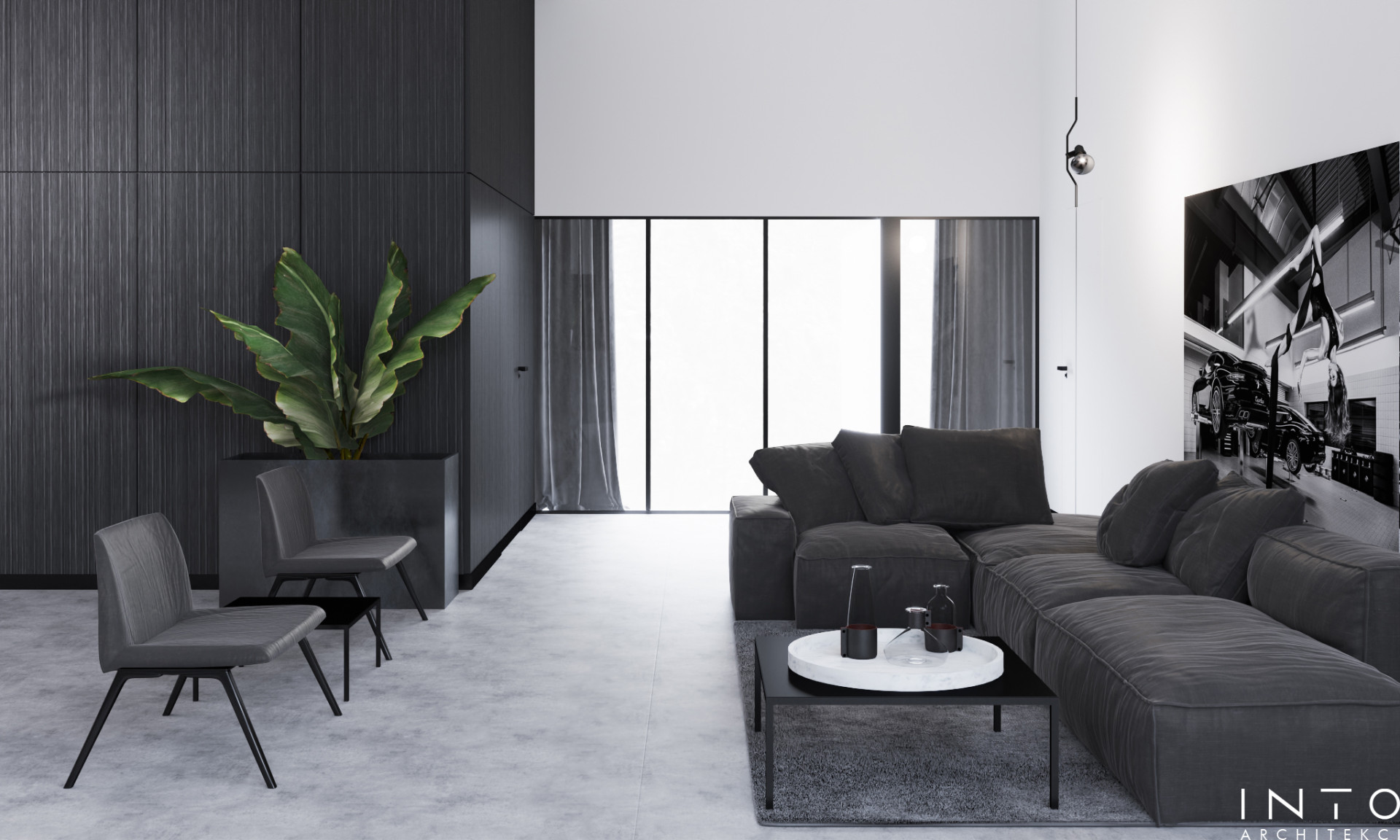 Projekt strefy zarządu w biurze w Poznaniu – 320 m² nowoczesnej przestrzeni