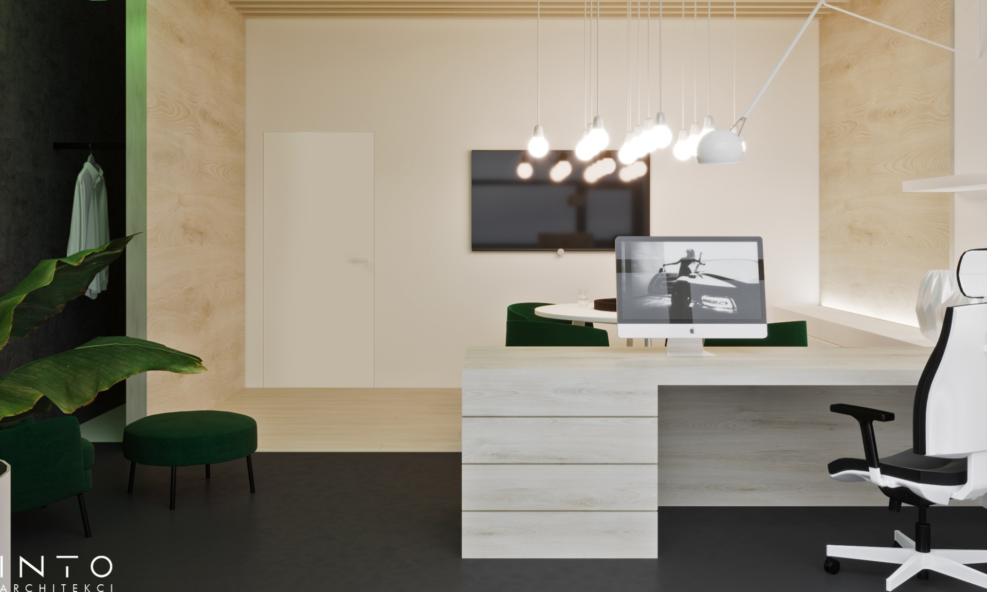 Nowoczesna przestrzeń biurowa – projekt wnętrz w stylu eco
