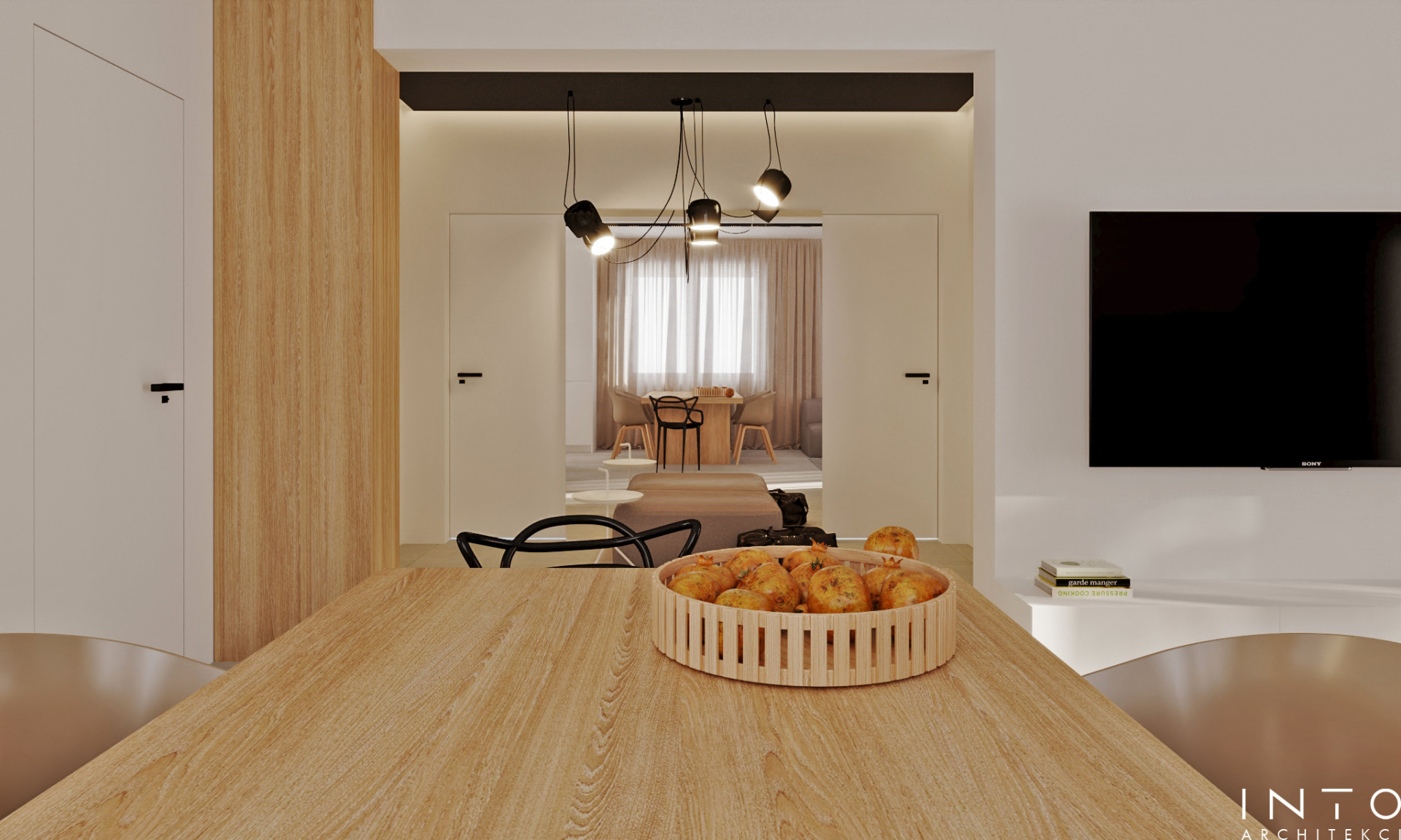 Nowoczesny dom 140 m² Ostrów – projekt wnętrz minimalistycznych