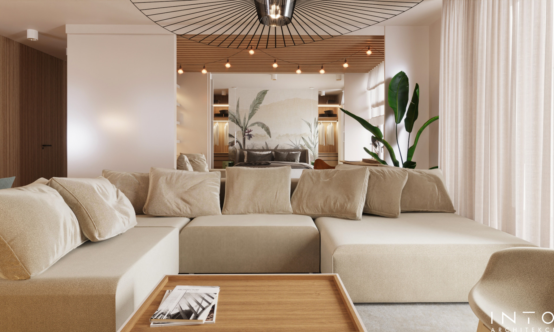 Apartament Kraków – jasna przestrzeń z możliwością otwarcia wnętrza